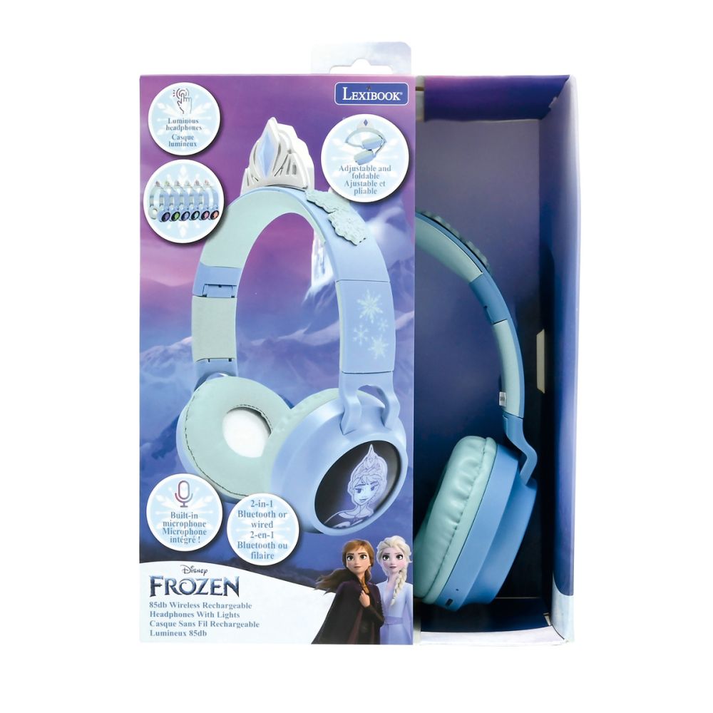 Сгъваеми кабелни слушалки с Bluetooth, Lexibook, Disney Frozen
