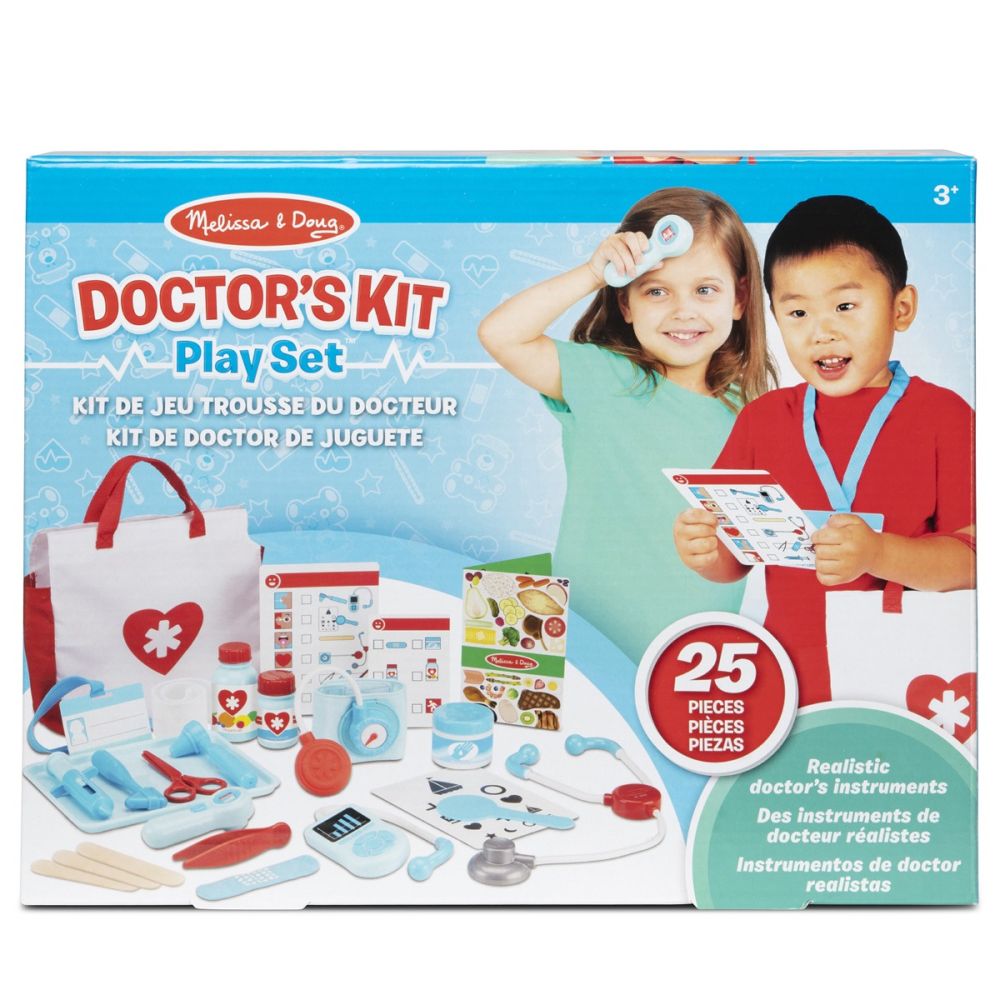 Комплект за игра, Melissa & Doug, При доктора, 25 части, 6074884