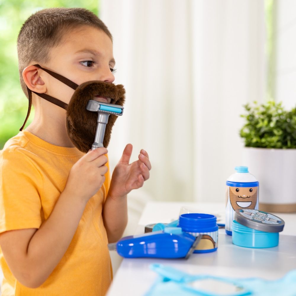 Комплект за игра „Бръснарница“, Melissa & Doug, 16 части, 6075360