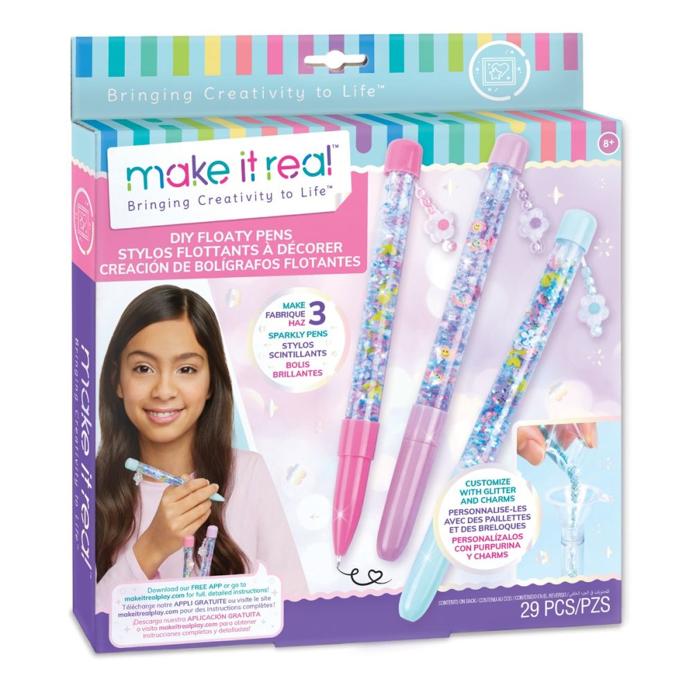 Комплект за създаване на 3 химикала, Make It Real, Floaty Pens, 29 части