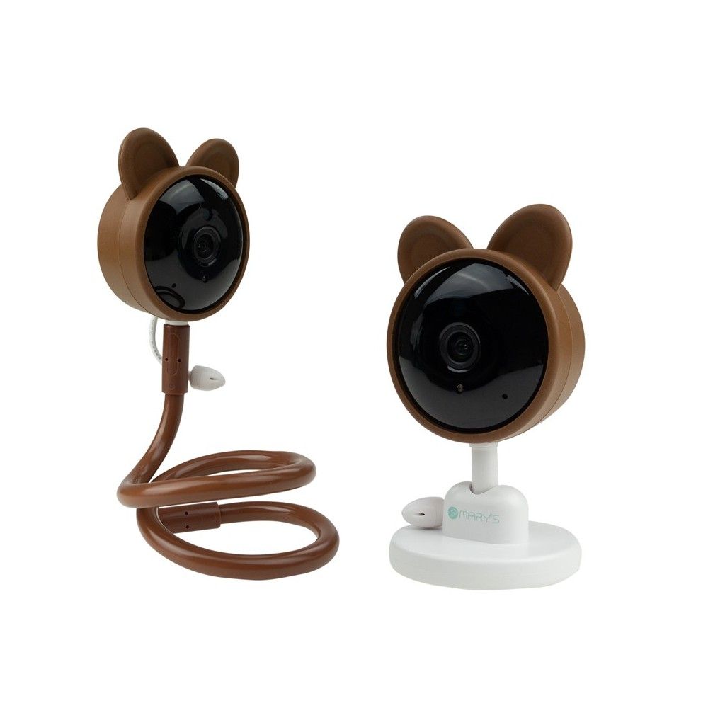 Бебешка видеокамера, Marys, Brown Bear, Tuya Wifi, Кафява