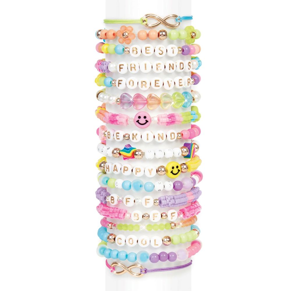 Комплект за създаване на гривни, Make It Real, Beads 2-Go, 1380 части
