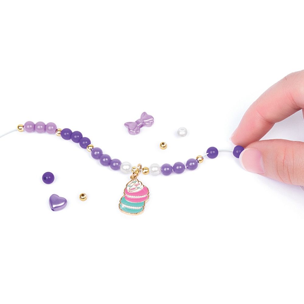 Комплект за изработка на гривни, Make It Real, Macarons, 395 части