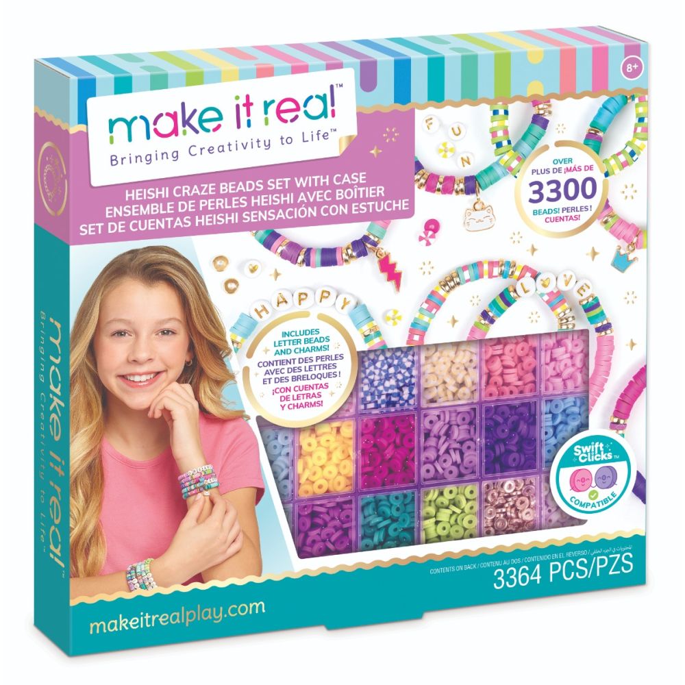 Комплект мъниста в кутия, Make It Real, Heishi Craze, 3364 части