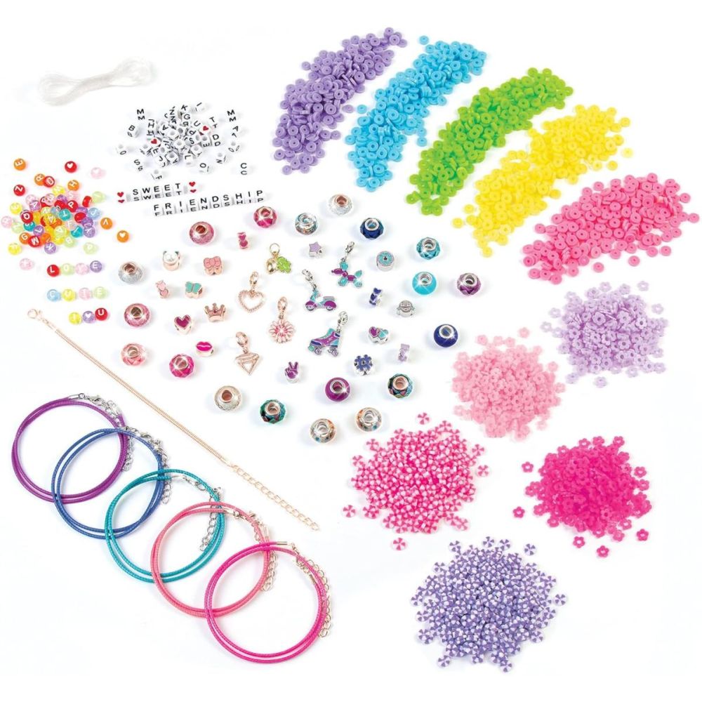 Комплект за изработка на гривни, Make It Real, Best Day Ever, Deluxe Jewelry Studio, 2183 части