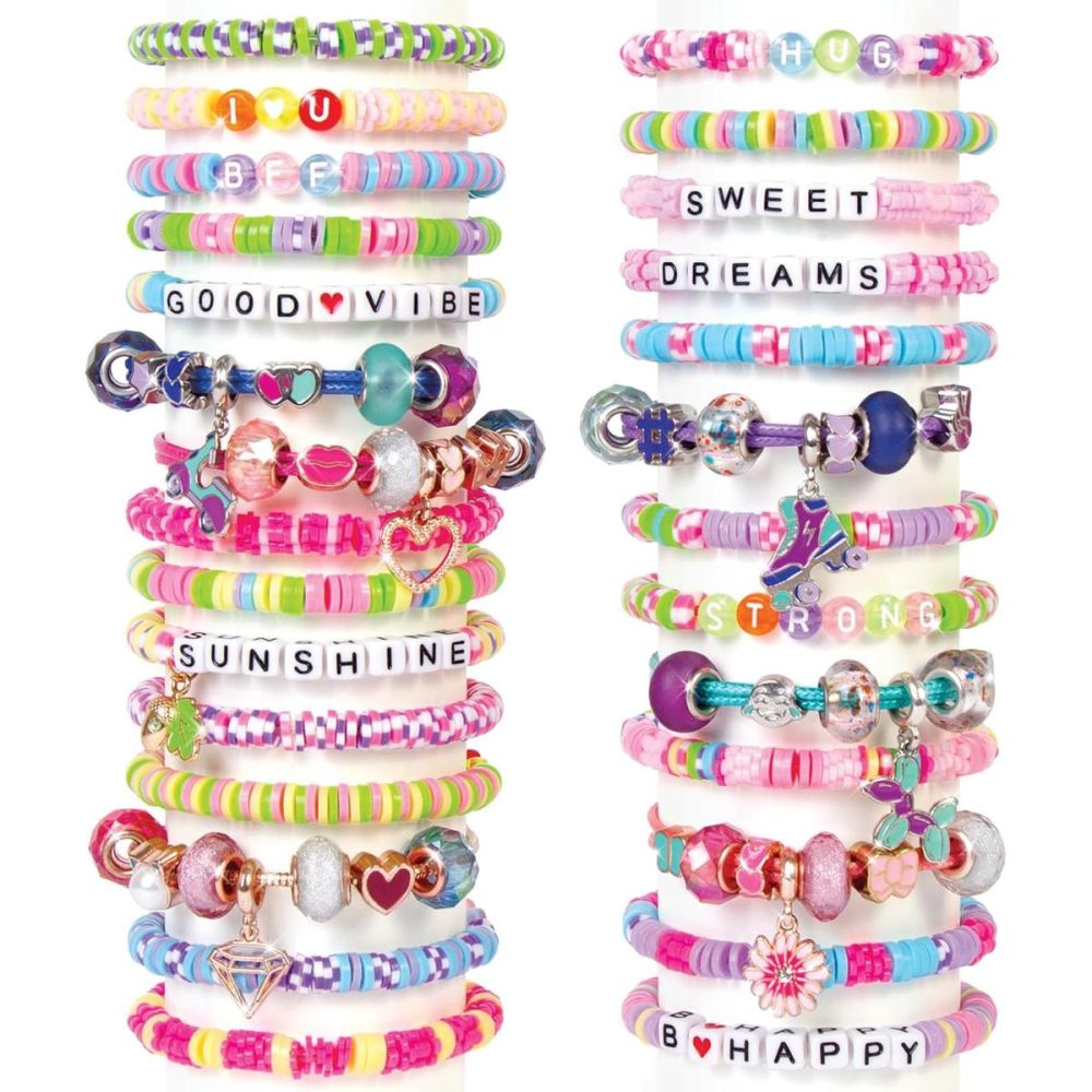 Комплект за изработка на гривни, Make It Real, Best Day Ever, Deluxe Jewelry Studio, 2183 части