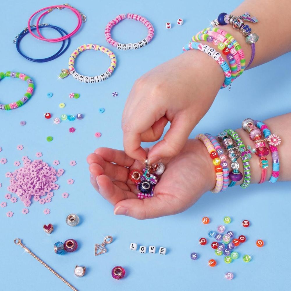 Комплект за изработка на гривни, Make It Real, Best Day Ever, Deluxe Jewelry Studio, 2183 части
