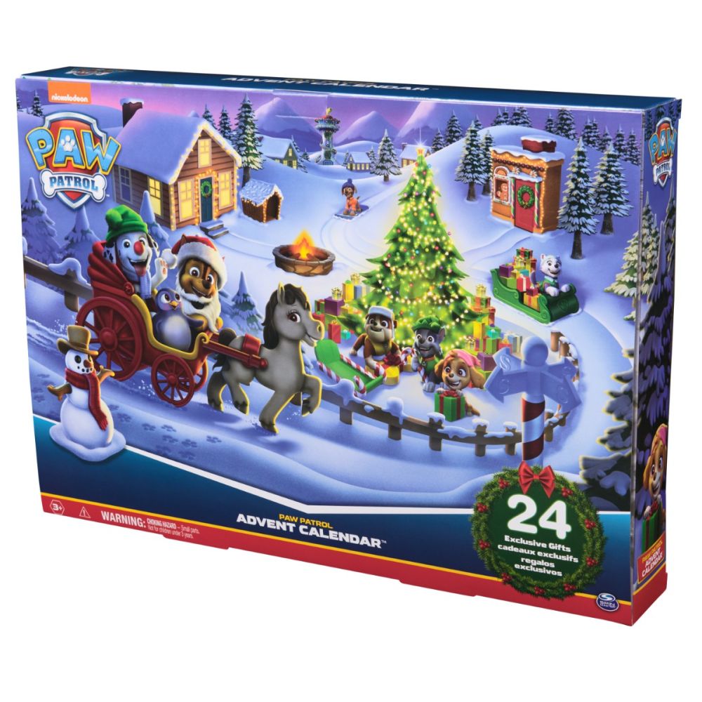 Адвент календар, Paw Patrol, 24 фигурки и аксесоари изненада