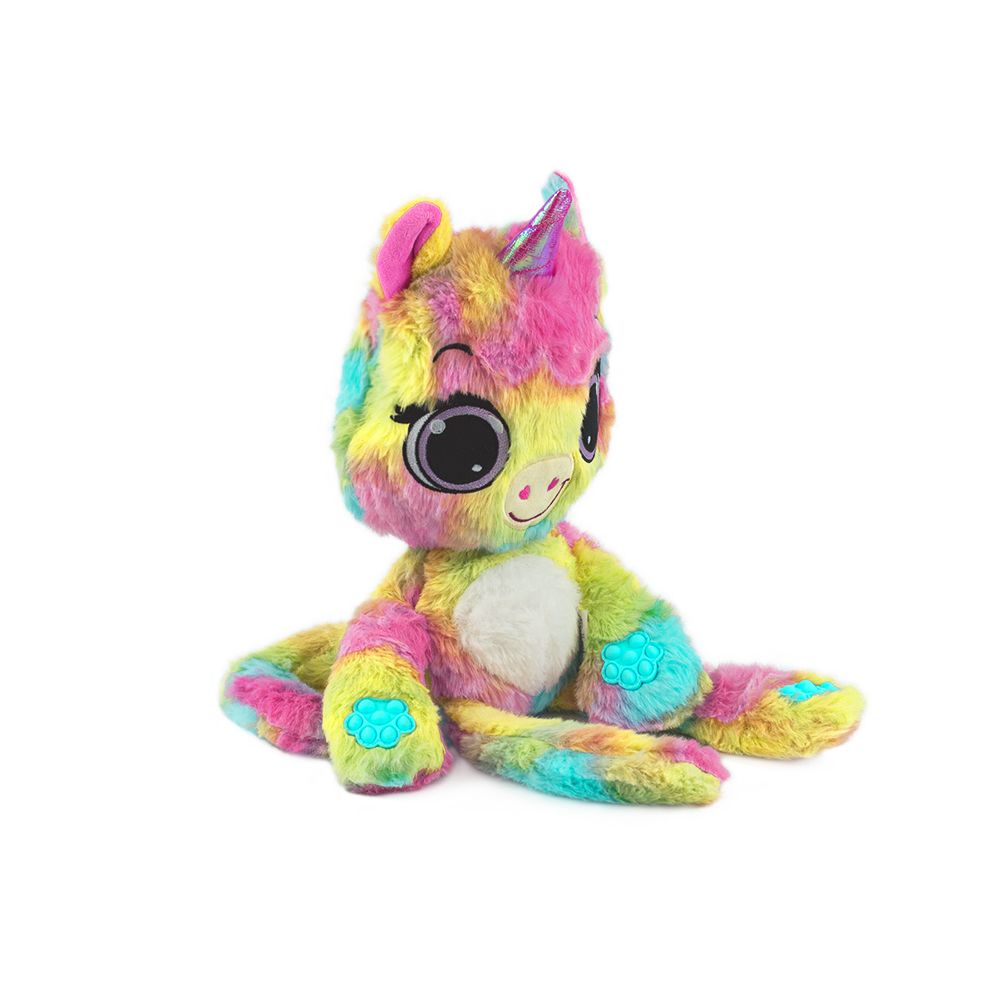Ароматизирана мини плюшена играчка, Bubble Pops, S1, Raspberry Burst Unicorn, 23 см