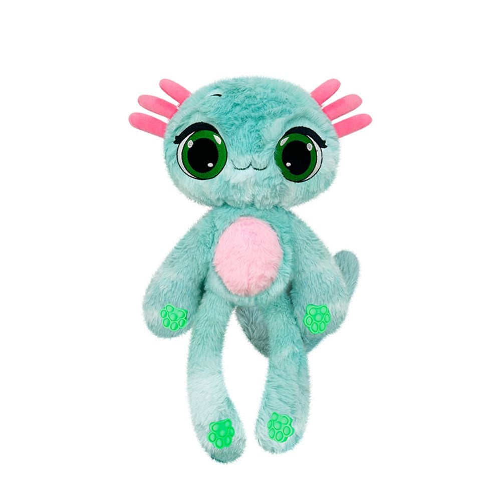 Ароматизирана мини плюшена играчка, Bubble Pops, S1, Whacky Watermelon Axolotl, 23 см