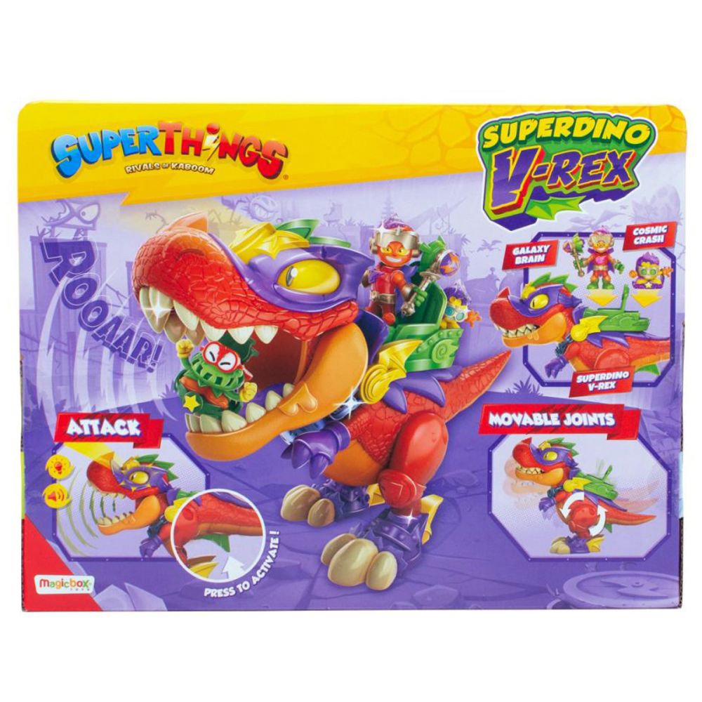 Фигурка Superdino V-Rex, Superthings и фигурки Kazoom