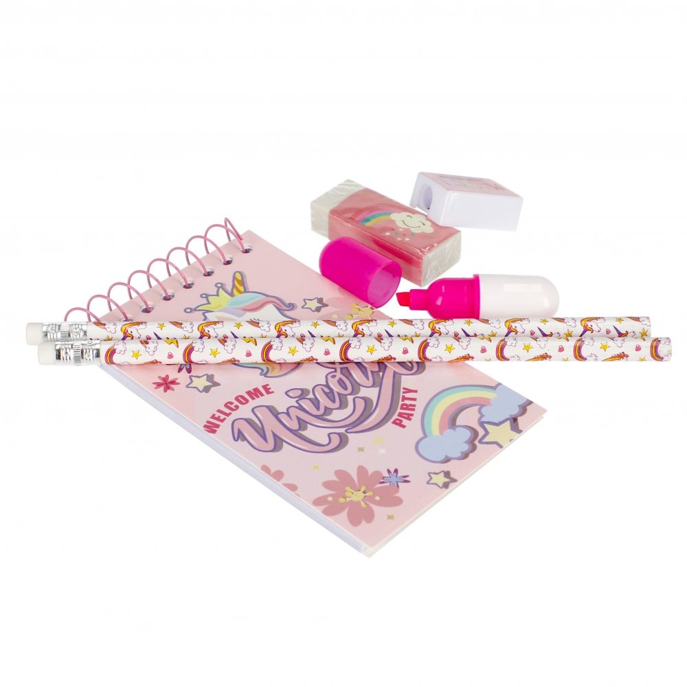 Комплект ученически пособия Starpak, Еднорог, 6 бр