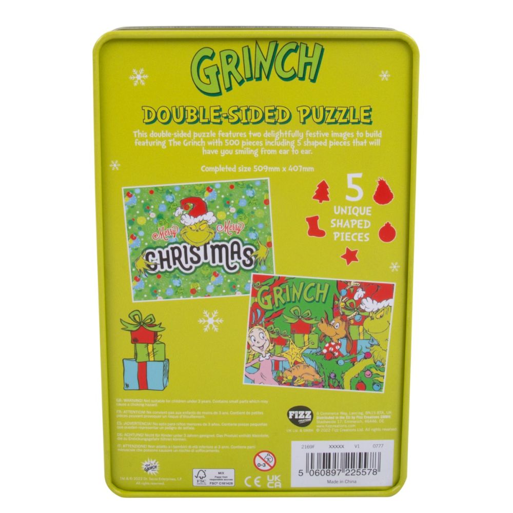 Пъзел с 2 лица, Grinch, 500 части