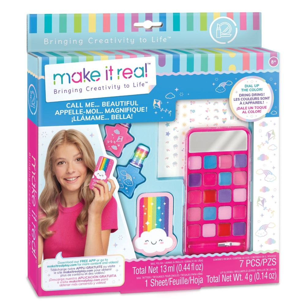 Комплект козметика, гримове и нокти, Make It Real, 7 части