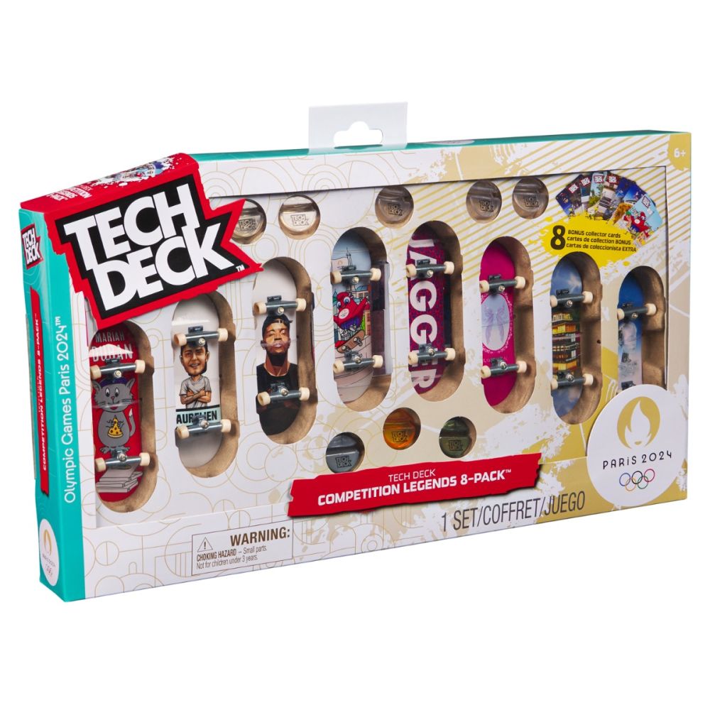 Комплект 8 мини скейтборда, Tech Deck, Competition Legends, 20147679