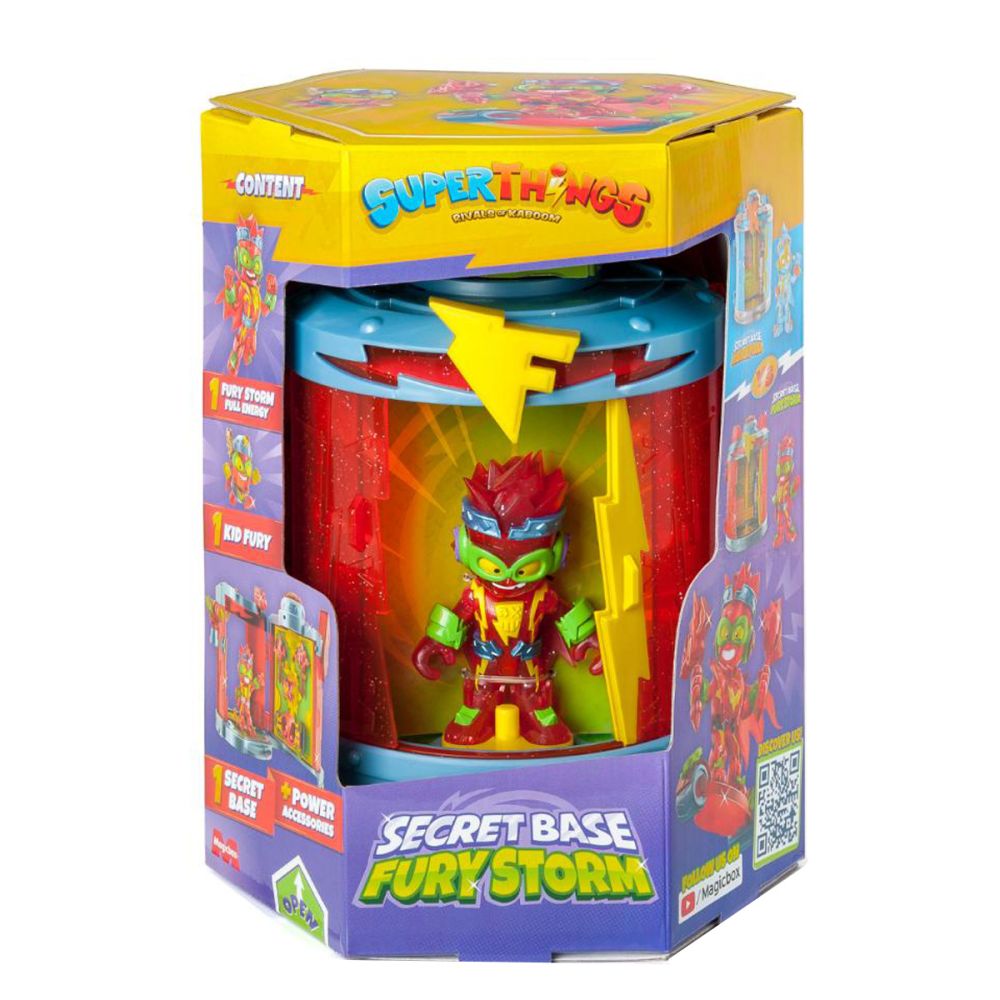 Комплект за игра с фигурка, Superthings, Секретна база Fury Storm