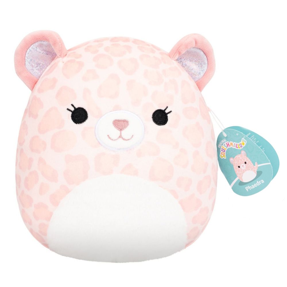 Плюшена играчка, Squishmallows, Phaedra The Pink Leopard, 19 см
