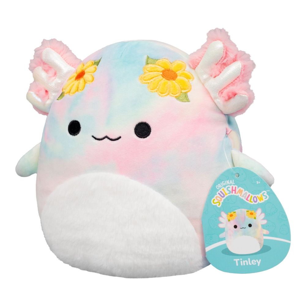 Плюшена играчка, Squishmallows, Аксолотъл Tinley, 19 см