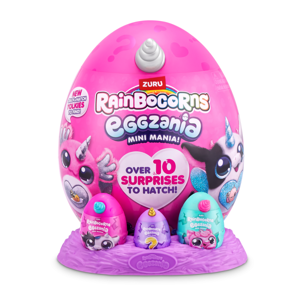 Плюшена играчка изненада, Rainbocorns, Eggzania Mini Mania