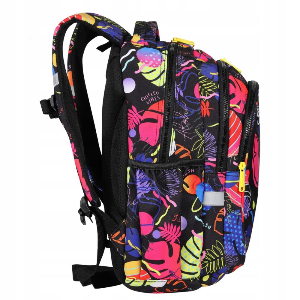 Раница с 3 отделения, Coolpack, Disney Stitch, Черна