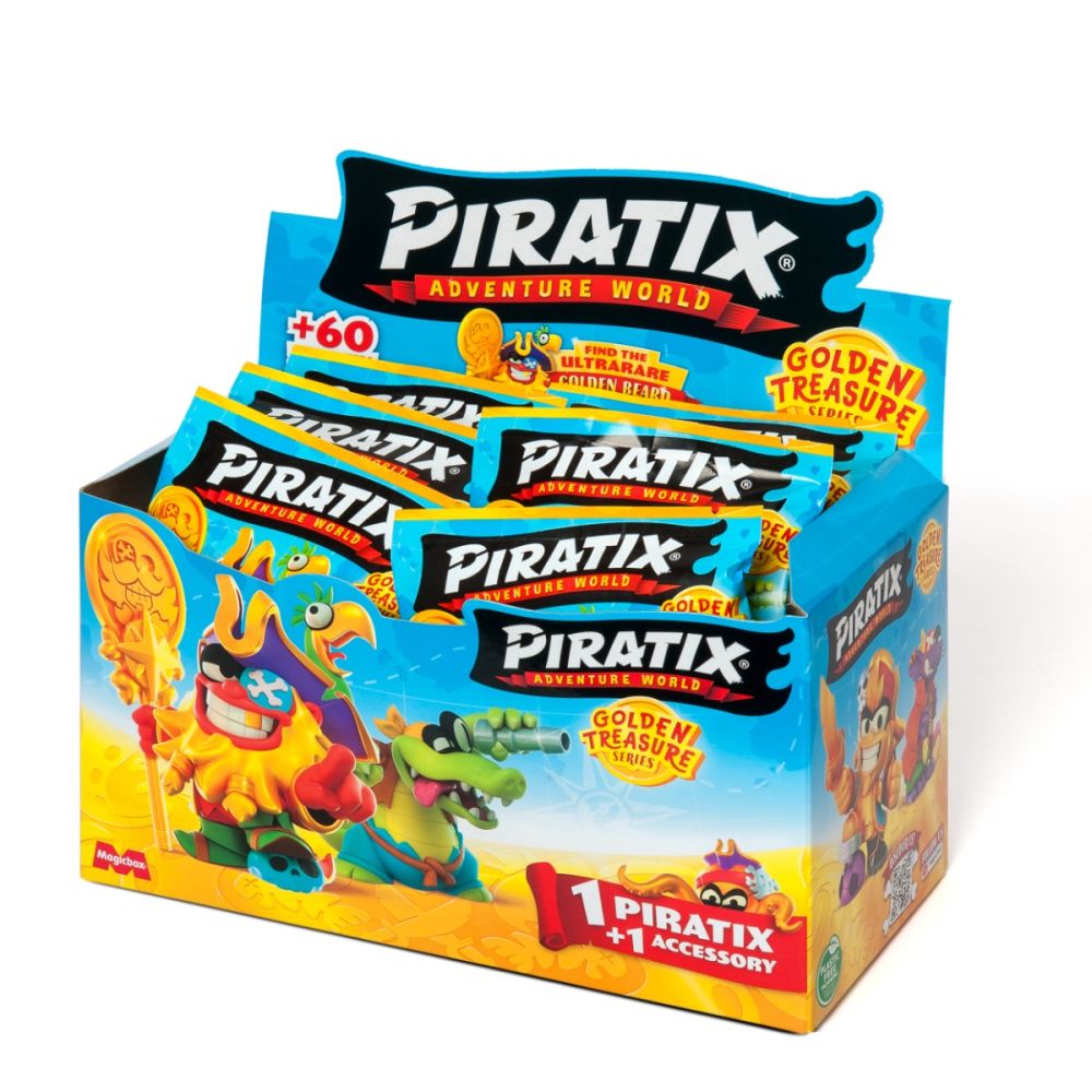 Фигурка изненада с аксесоар, Piratix, Golden Treasure