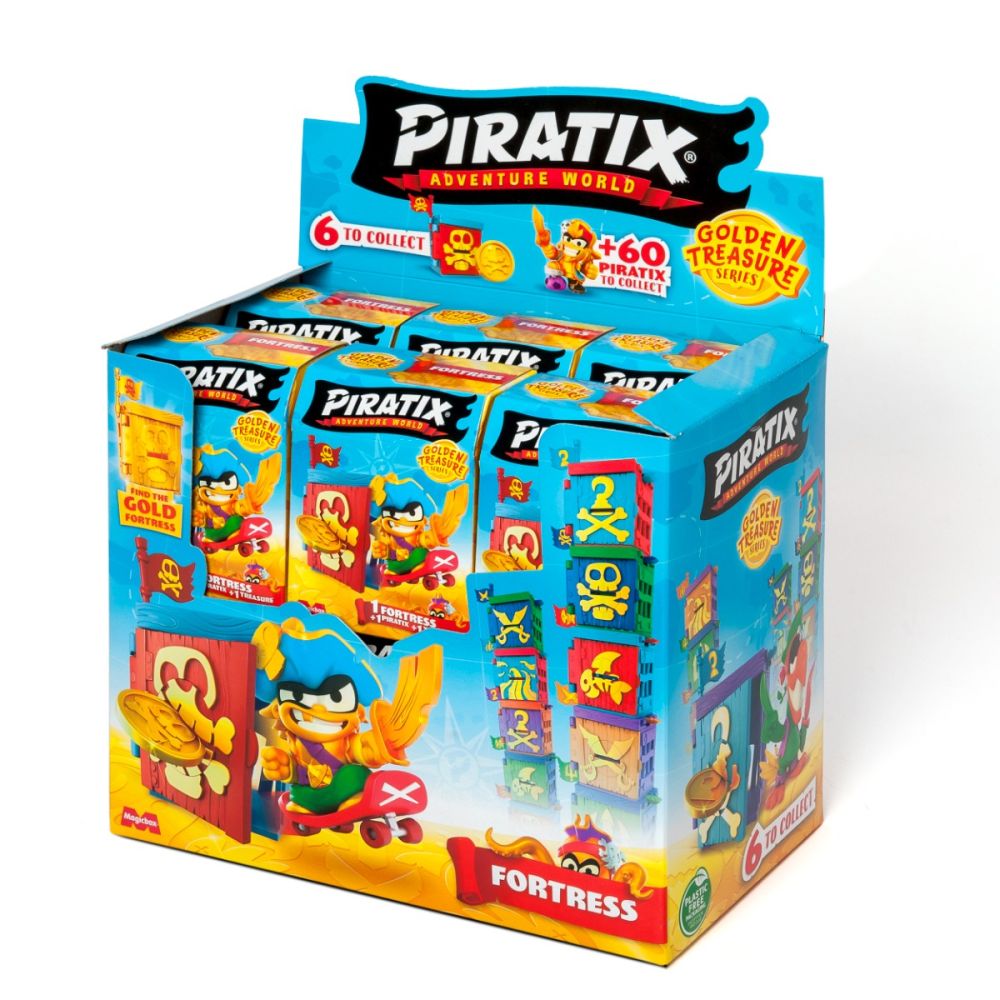 Комплект фигурки с крепост, Piratix, Golden Treasure