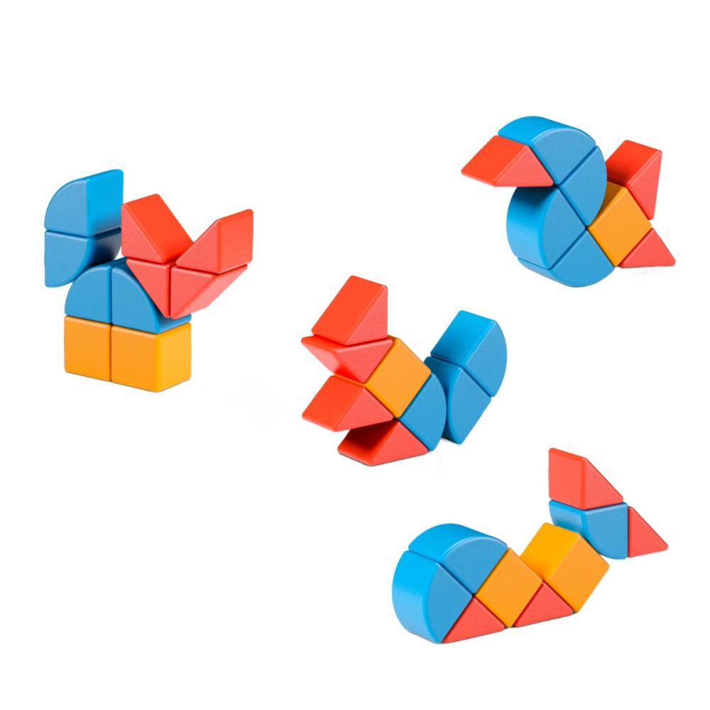 Строителна игра Geomag, Magnetic Magic Blocks, 16 части