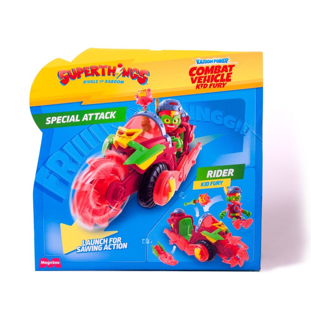 Комплект превозно средство с фигурка Superthings, Kazoom Power, Kid Kazoom
