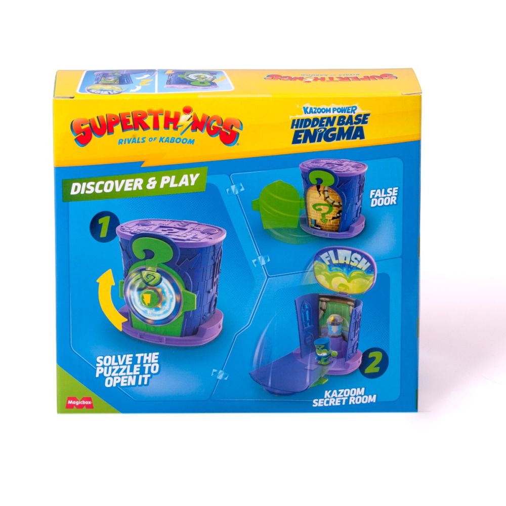 Комплект за игра с фигурки Superthings, Kazoom Power, Скрита База Енигма