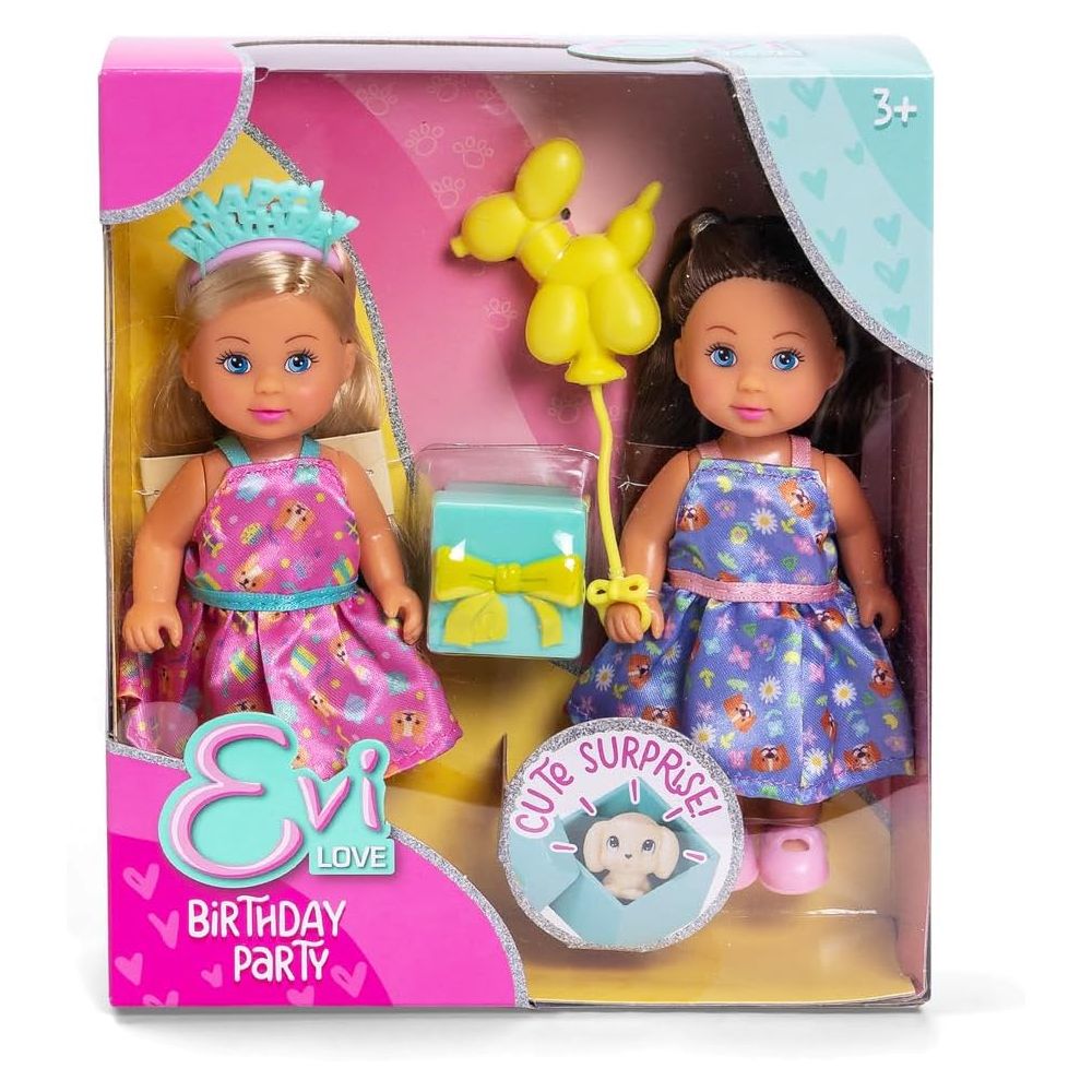 Комплект 2 кукли с аксесоари, Evi Love, Birthday Party