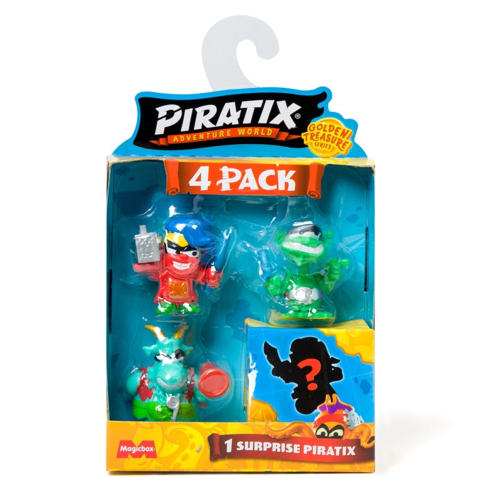 Комплект 4 фигурки, Piratix, Golden Treasure