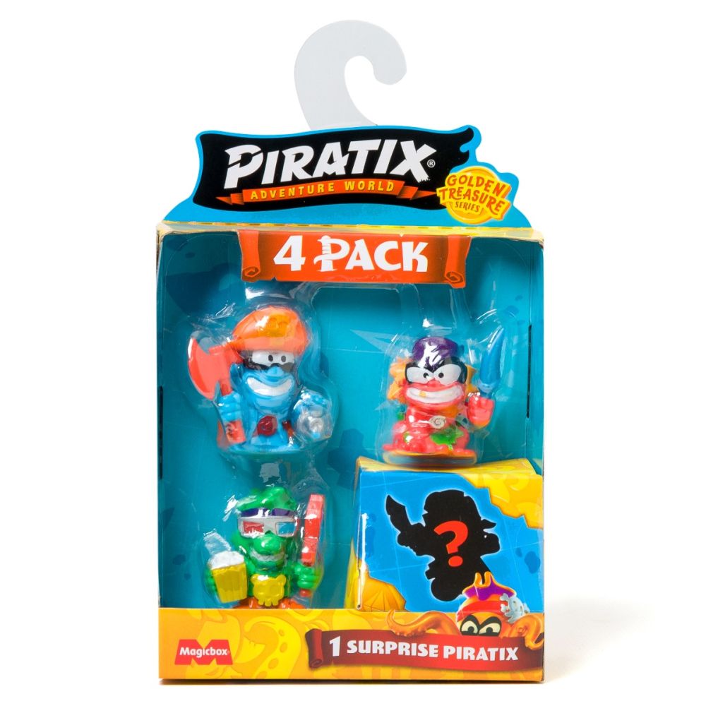 Комплект 4 фигурки, Piratix, Golden Treasure
