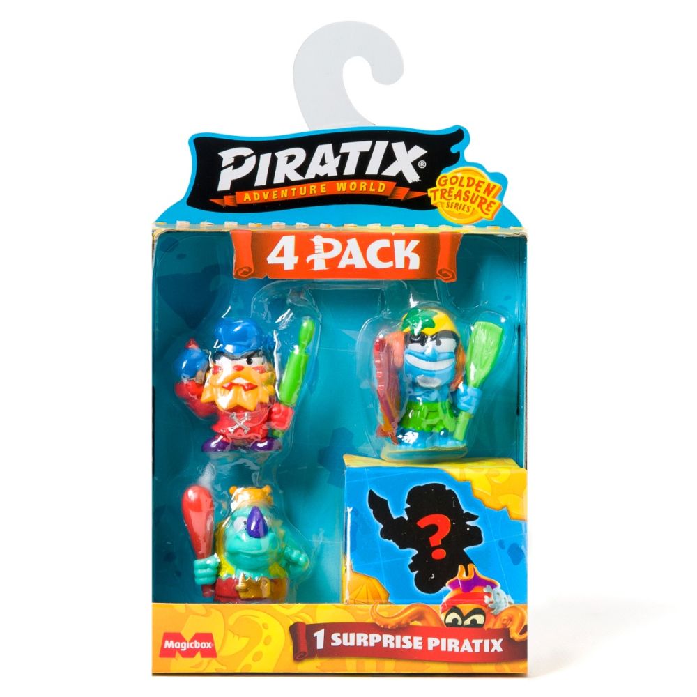 Комплект 4 фигурки, Piratix, Golden Treasure