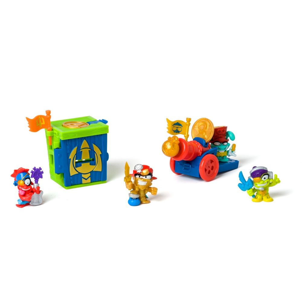 Комплект 4 фигурки, Piratix, Golden Treasure, Captain Hat Trick