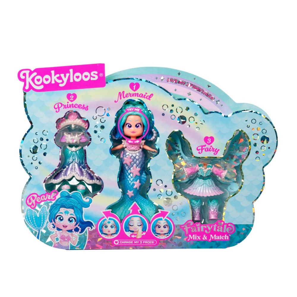 Комплект за игра с кукла Kookyloos, Fairytale Mix&Match, Pearl