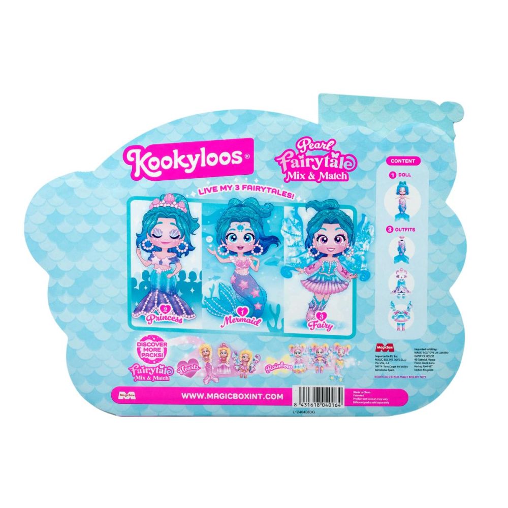 Комплект за игра с кукла Kookyloos, Fairytale Mix&Match, Pearl