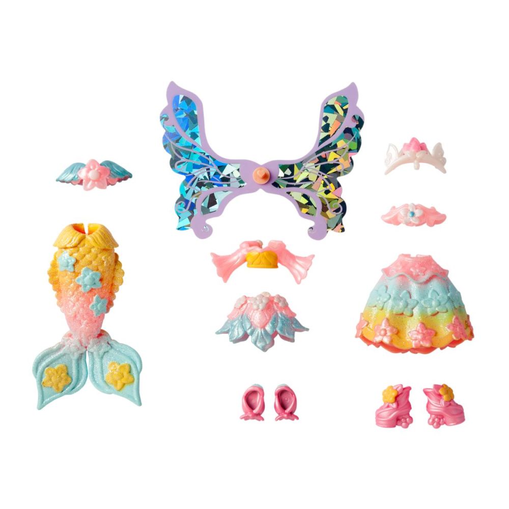Комплект за игра с кукла Kookyloos, Fairytale Mix&Match, Rainbow
