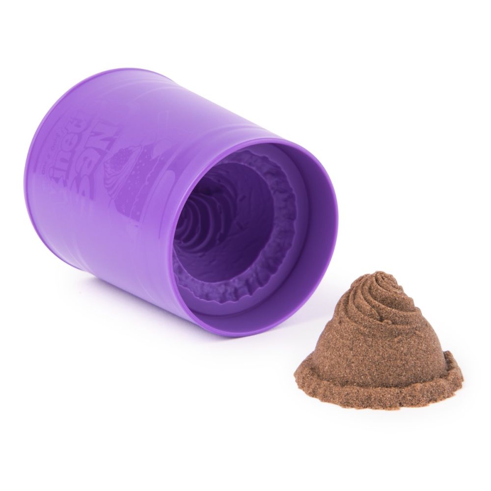 Комплект за игра с пясък, Kinetic Sand, Ice Cream Tub, Кафяв, 20150923