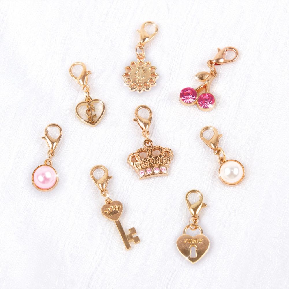 Комплект за създаване на гривни с висулки, Make It Real, Juicy Couture Perfectly Pink Bracelets, 185 части