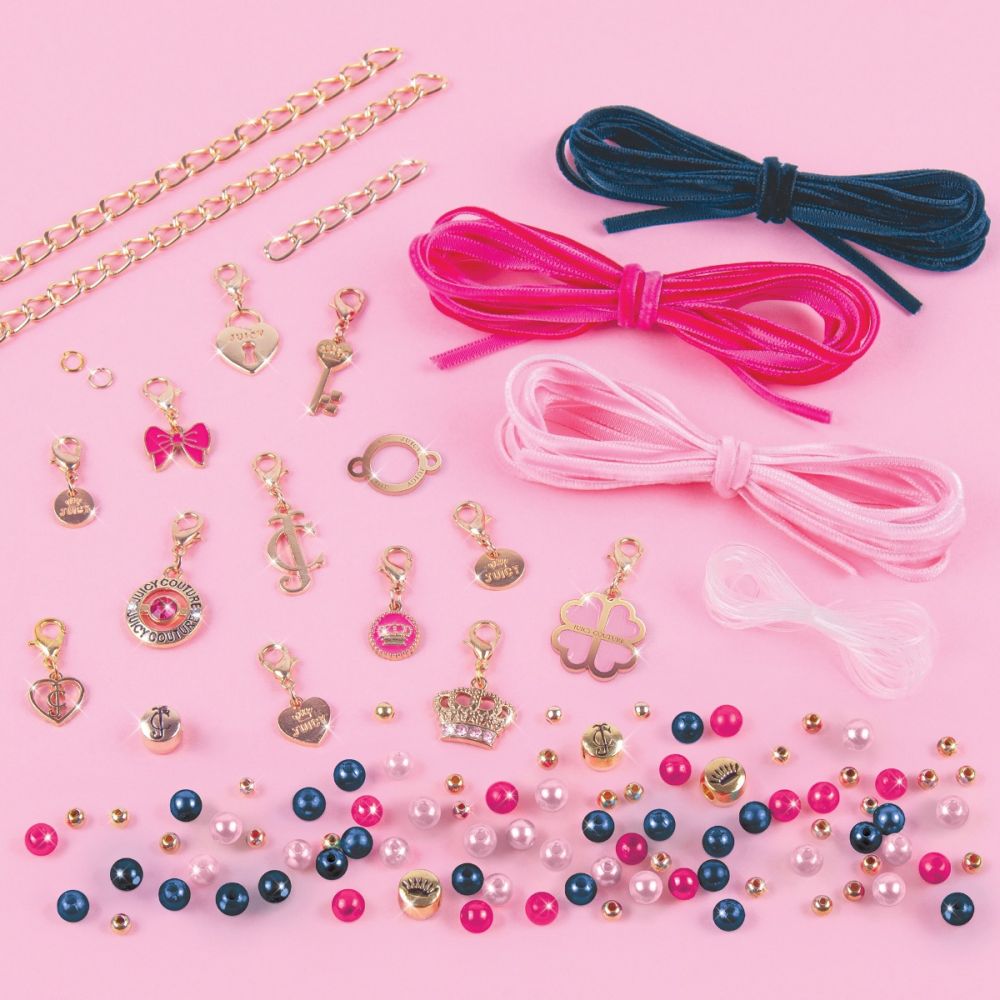 Комплект гривни и бижута Juicy Couture Charmed By Velvet and Pearls, Make It Real