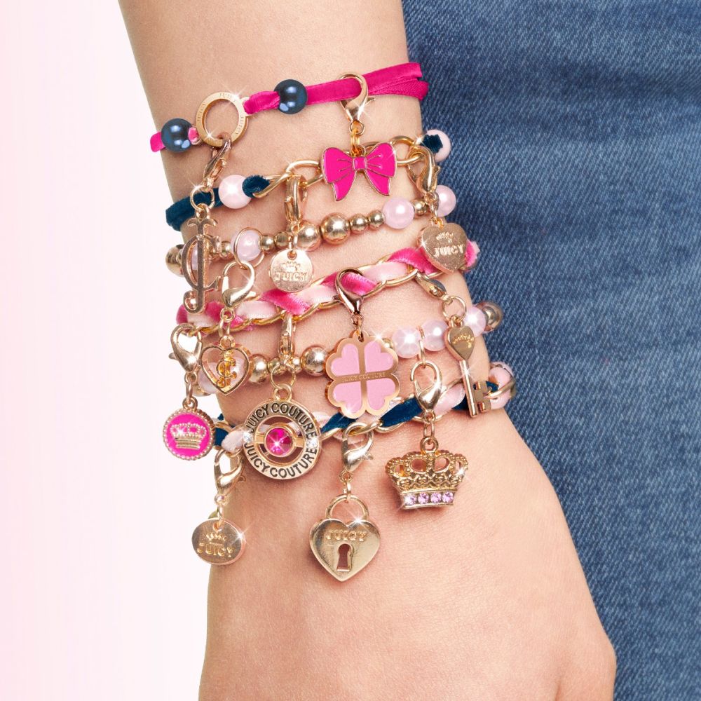 Комплект гривни и бижута Juicy Couture Charmed By Velvet and Pearls, Make It Real