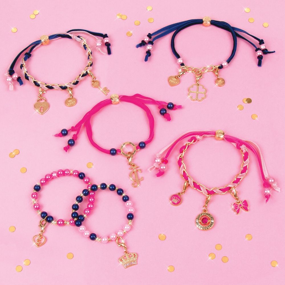 Комплект гривни и бижута Juicy Couture Charmed By Velvet and Pearls, Make It Real