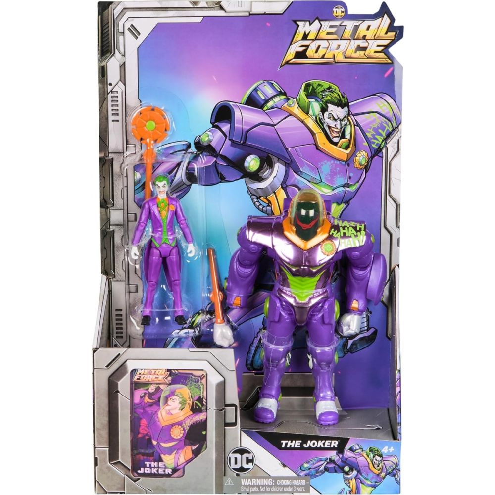Комплект фигурка с броня, Dc Universe, The Joker Metal Force, 15 см, 6071724