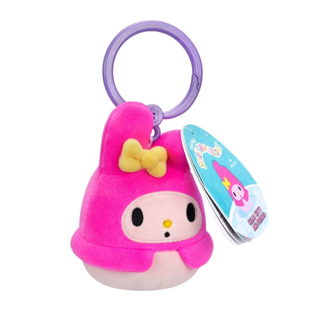 Плюшен ключодържател, Squishmallows, Hello Kitty, 9 см