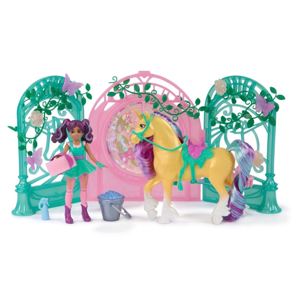 Комплект кукла Ава и еднорог Лийф, Unicorn Academy, 6072051