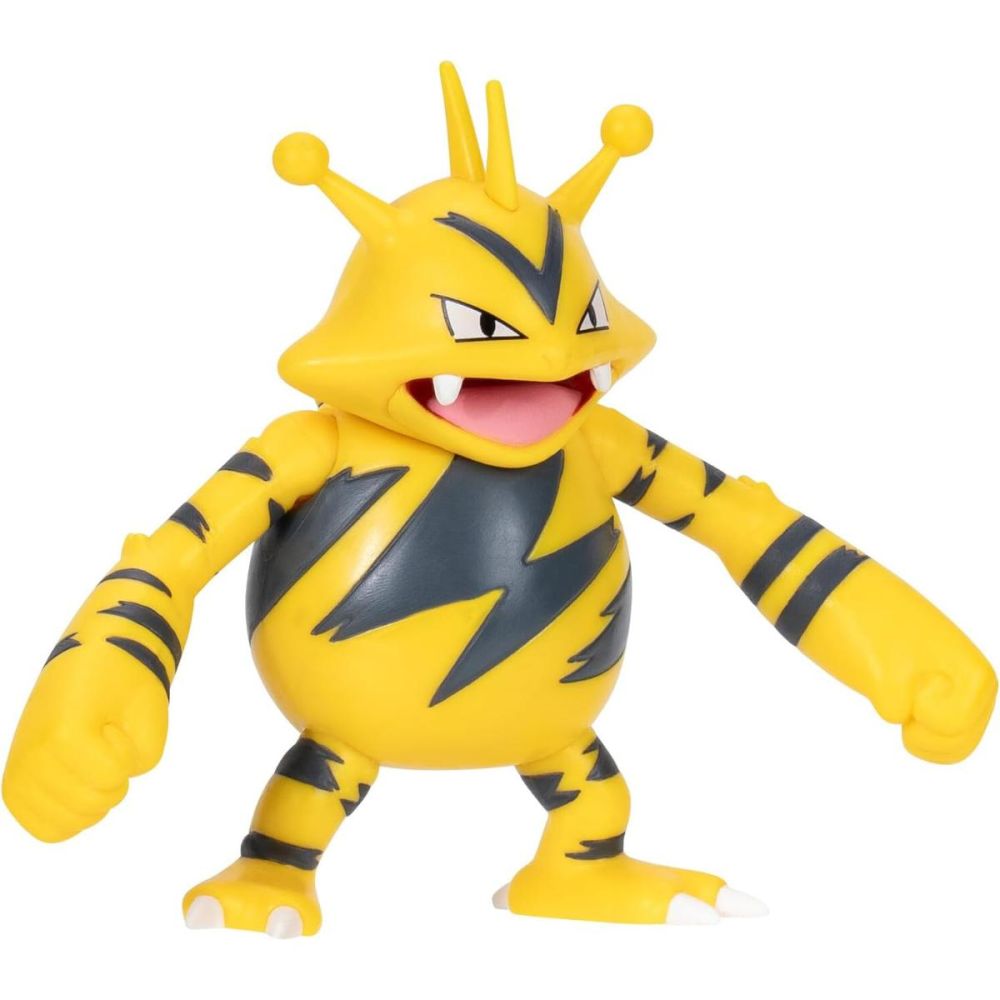 Комплект 3 екшън фигурки, Pokemon, Caterpie, Electuzz и Rockruff