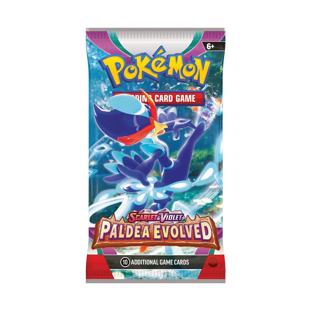 Комплект 10 карти за игра, Pokemon, Scarlet и Violet Paldea Evolved
