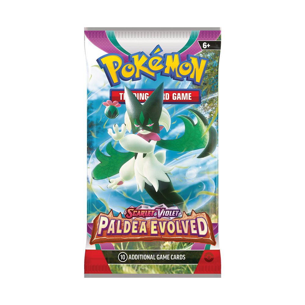 Комплект 10 карти за игра, Pokemon, Scarlet и Violet Paldea Evolved