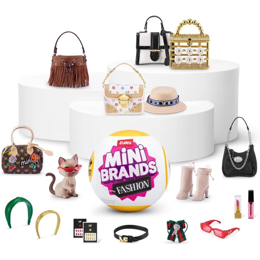 Топка с 5 аксесоара изненада, Mini Brands Fashion, S3