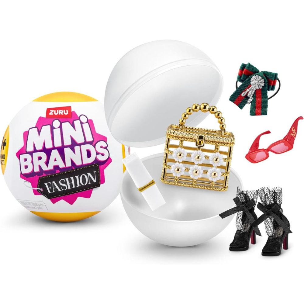 Топка с 5 аксесоара изненада, Mini Brands Fashion, S3
